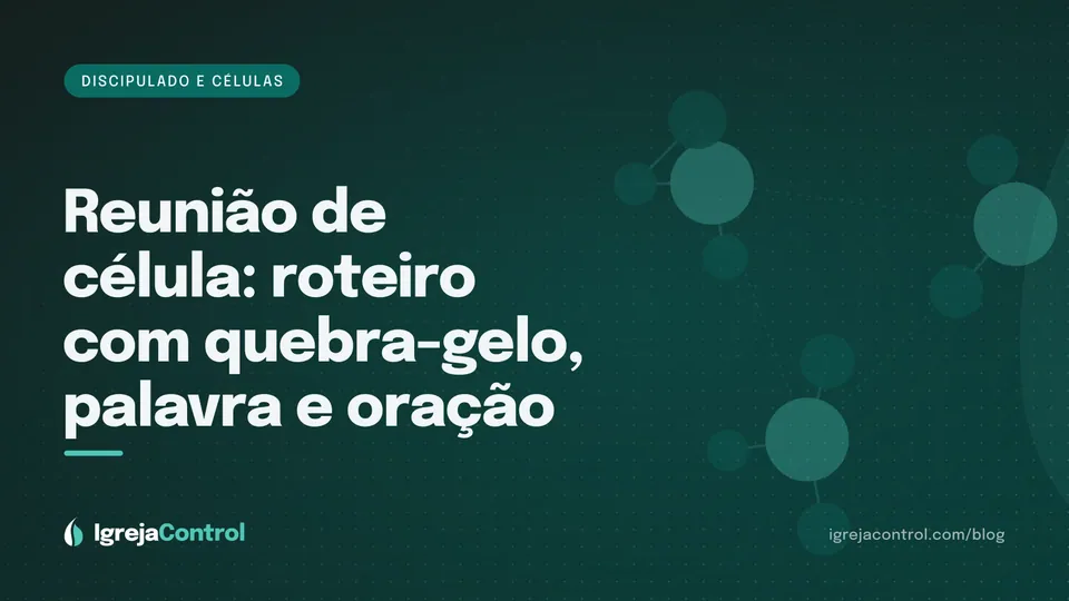 Capa do artigo sobre roteiro de célula, com título e ilustração abstrata de pessoas reunidas em verde-petróleo